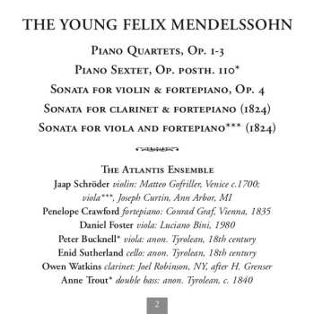 3CD Felix Mendelssohn-Bartholdy: The Young Felix Mendelssohn