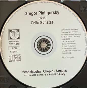 CD Felix Mendelssohn-Bartholdy: Cello Sonatas 446882