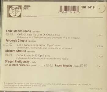 CD Felix Mendelssohn-Bartholdy: Cello Sonatas 446882