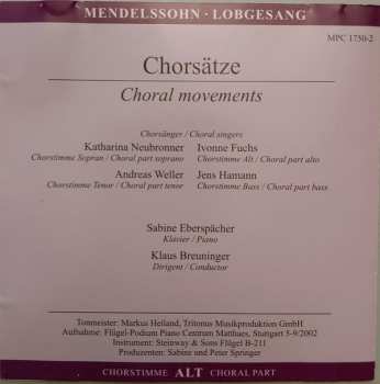 CD Felix Mendelssohn-Bartholdy: Chorsingen - Leicht Gemacht = Choral Singing (The Easy Way To Learn) 303043