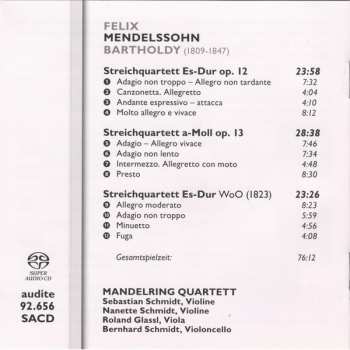 SACD Felix Mendelssohn-Bartholdy: Complete Chamber Music For Strings Vol. I 326021