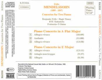 CD Felix Mendelssohn-Bartholdy: Concertos For Two Pianos 285474
