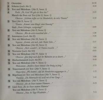 CD Felix Mendelssohn-Bartholdy: Ein Sommernachtstraum 292528