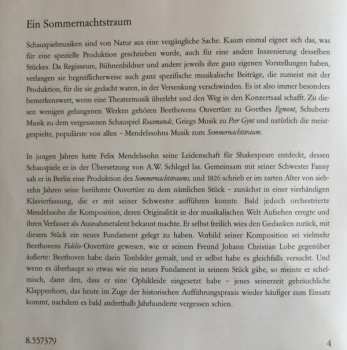 CD Felix Mendelssohn-Bartholdy: Ein Sommernachtstraum 292528