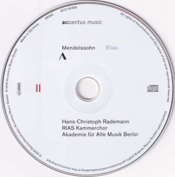 2CD Felix Mendelssohn-Bartholdy: Elias 113360