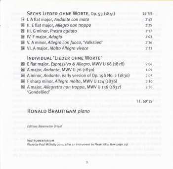 SACD Felix Mendelssohn-Bartholdy: Lieder Ohne Worte Books 1 – 4 155498