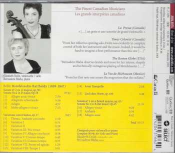 CD Felix Mendelssohn-Bartholdy: L'Intégrale Pour Violoncelle Et Piano / Complete Works For Cello And Piano 508971