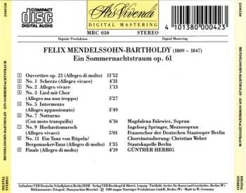 CD Felix Mendelssohn-Bartholdy: Ein Sommernachtstraum 460656