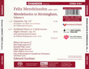 SACD Felix Mendelssohn-Bartholdy: Mendelssohn In Birmingham, Vol. 4 326689