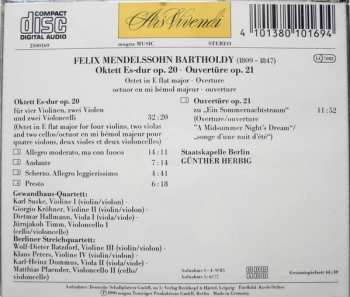 CD Felix Mendelssohn-Bartholdy: Oktett Op. 20 & Ouvertüre Op. 21 448999