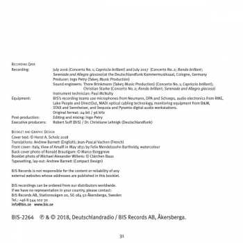SACD Felix Mendelssohn-Bartholdy: Piano Concertos 119203