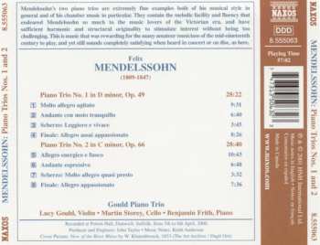 CD Felix Mendelssohn-Bartholdy: Piano Trios Nos. 1 And 2 329771