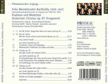 CD Felix Mendelssohn-Bartholdy: Psalmen Und Motetten, Oratorium Christus Op. 97 182012