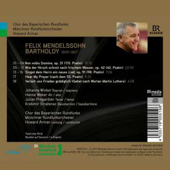 CD Felix Mendelssohn-Bartholdy: Psalmen Verleih Uns Frieden Gnädiglich 114211