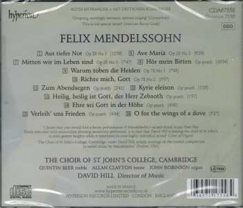 CD Felix Mendelssohn-Bartholdy: Sacred Choral Music 316011