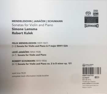 SACD Felix Mendelssohn-Bartholdy: Sonatas For Violin And Piano 495495