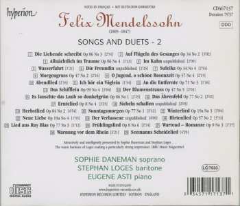 CD Felix Mendelssohn-Bartholdy: Songs And Duets - 2 307785