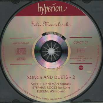 CD Felix Mendelssohn-Bartholdy: Songs And Duets - 2 307785