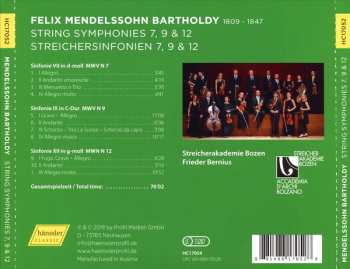 CD Felix Mendelssohn-Bartholdy: Symphonies 7 | 9 | 12 459152