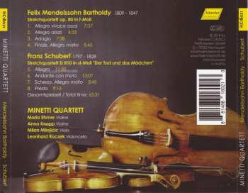 CD Franz Schubert: String Quartet In F Minor Op. 80 / String Quartet In D Minor D. 810 ("Death And The Maiden")