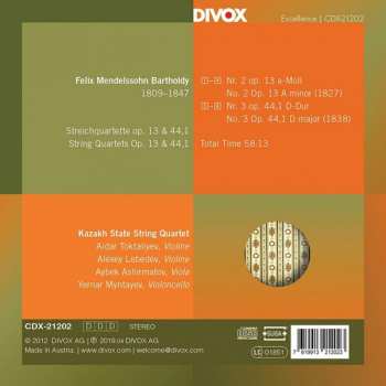 CD Felix Mendelssohn-Bartholdy: Stringquartets 247575