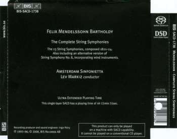 SACD Felix Mendelssohn-Bartholdy: Complete String Symphonies 303467