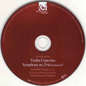 CD Felix Mendelssohn-Bartholdy: Violin Concerto, Symphony No. 5 'Reformation', The Hebrides 96831