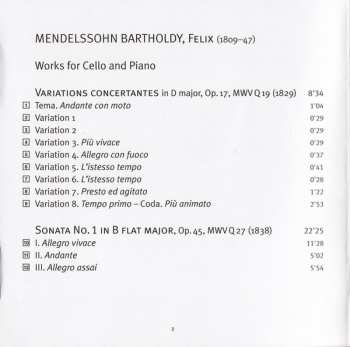 SACD Felix Mendelssohn-Bartholdy: Works For Cello & Piano 287103