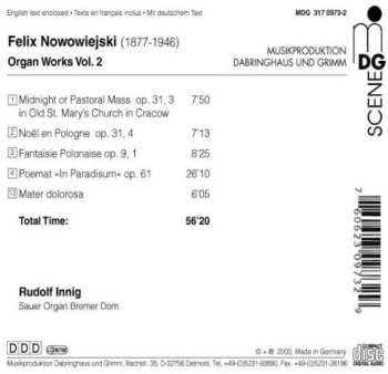 CD Feliks Nowowiejski: Organ Works Vol. 2 CLR 524359