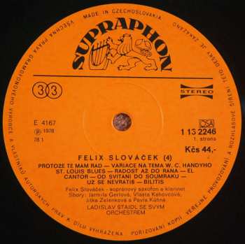 LP Felix Slováček: 4 65363