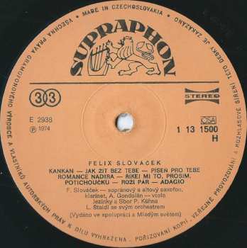 LP Felix Slováček: Felix Slováček
