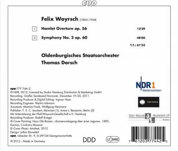 CD Felix Woyrsch: Symphony No. 2 - Hamlet Overture 234973