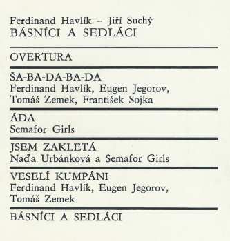 LP Ferdinand Havlík: Básníci A Sedláci / Revizor V Šantánu 43722