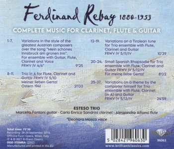 CD Ferdinand Rebay: Complete Music For Clarinet, Flute & Guitar 175055