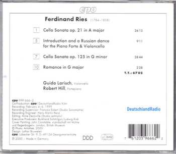 CD Ferdinand Ries: Cello Sonatas  447523