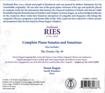 6CD Ferdinand Ries: Complete Piano Sonatas And Sonatinas 450812