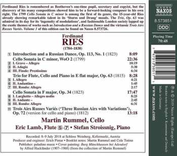 CD Ferdinand Ries: Complete Works For Cello • 2 116378