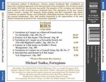 CD Ferdinand Ries: Romantic Variations, Fantasies And A Rondo 386862