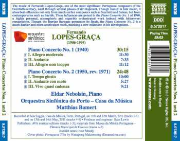 CD Fernando Lopes-Graça: Piano Concertos Nos. 1 And 2  363639