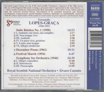 CD Fernando Lopes-Graça: Symphony For Orchestra • Rustic Suite • December Poem 311237