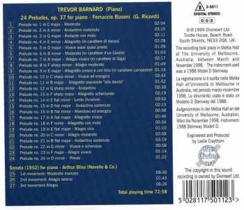 CD Ferruccio Busoni: 24 Preludes, Op.24 / Sonata 394120