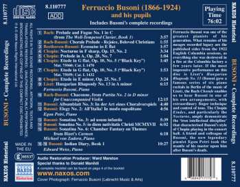 CD Ferruccio Busoni: Busoni And His Pupils 348404