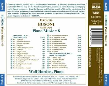 CD Ferruccio Busoni: Piano Music • 8 286822