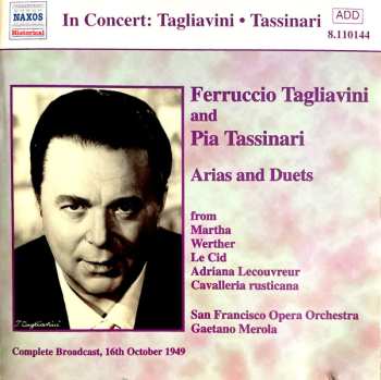 Ferruccio Tagliavini: Arias And Duets / Complete Broadcast, 16th October 1949