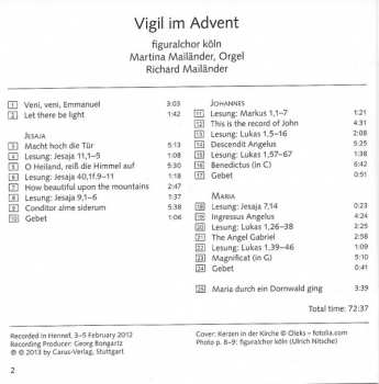 CD Figuralchor Köln: Vigil Im Advent 399158