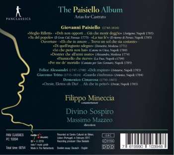 CD Filippo Mineccia: The Paisiello Album: Arias For Castrato 252767