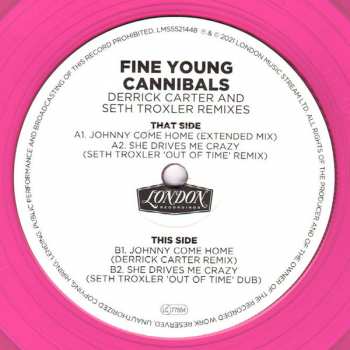 LP Fine Young Cannibals: She Drives Me Crazy (Seth Troxler And Derrick Carter Remixes) LTD | CLR 77003