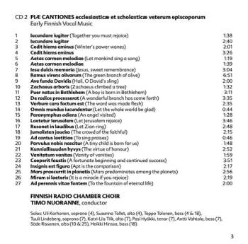 2CD Finnish Radio Chamber Choir: Piæ Cantiones & Memoria Sancti Henrici: Medieval Chant And Early Vocal Music From Finland 537449