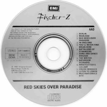 CD Fischer-Z: Red Skies Over Paradise 119221