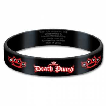 Merch Five Finger Death Punch: Gumový Náramek Logo Five Finger Death Punch